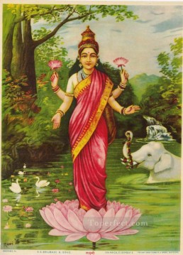  Ravi Canvas - LAXMI Raja Ravi Varma Indians